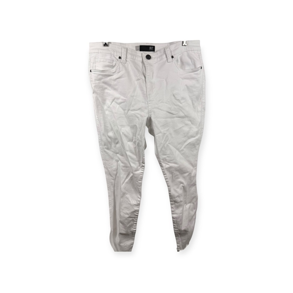 Kut from the Kloth Connie high rise ankle skinny white  Denim Pants
